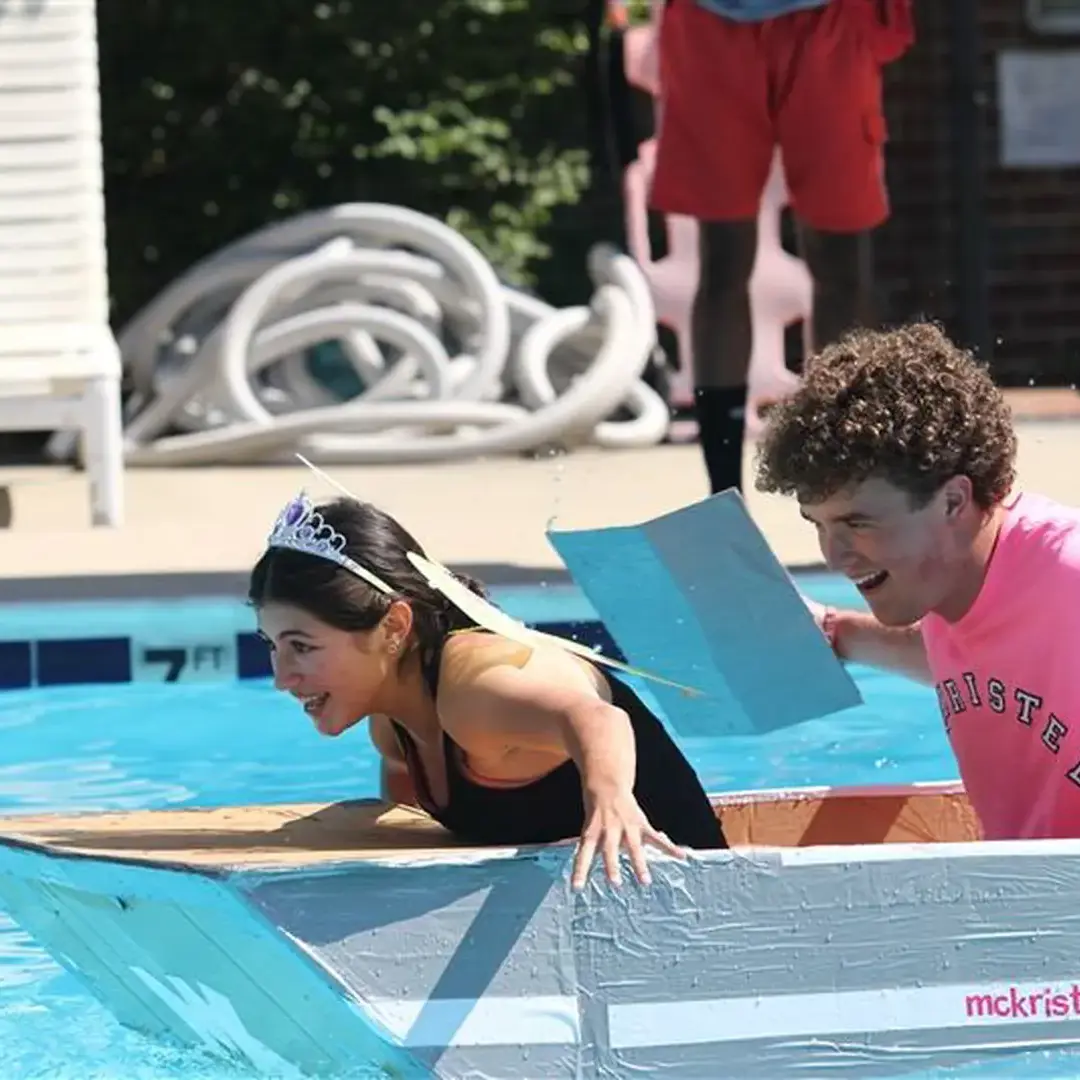 Advanced Engineering Students Set Sail in the Pool